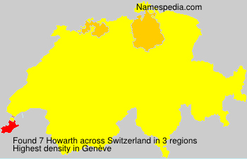 Surname Howarth in Switzerland Surname Howarth in Switzerland