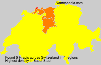 Surname Hrapic in Switzerland
