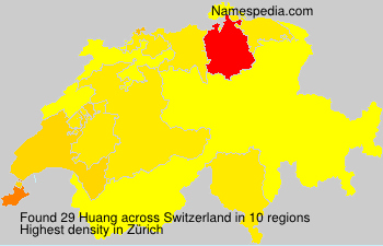 Surname Huang in Switzerland