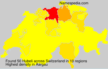 Surname Hubeli in Switzerland Surname Hubeli in Switzerland
