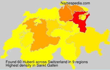 Surname Huberli in Switzerland Surname Huberli in Switzerland