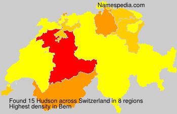 Surname Hudson in Switzerland Surname Hudson in Switzerland