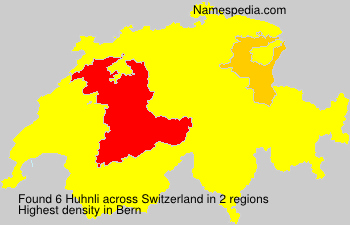 Surname Huhnli in Switzerland Surname Huhnli in Switzerland