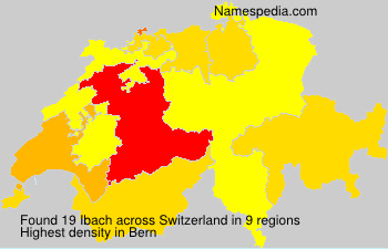 Surname Ibach in Switzerland Surname Ibach in Switzerland