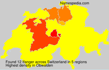 Surname Ifanger in Switzerland Surname Ifanger in Switzerland