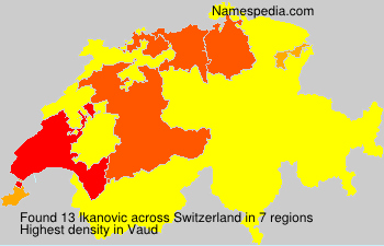 Surname Ikanovic in Switzerland Surname Ikanovic in Switzerland