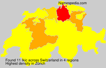 Surname Ikic in Switzerland Surname Ikic in Switzerland