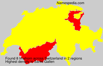 Surname Imahorn in Switzerland Surname Imahorn in Switzerland
