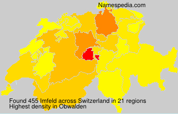 Surname Imfeld in Switzerland Surname Imfeld in Switzerland
