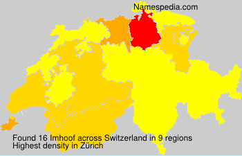 Surname Imhoof in Switzerland Surname Imhoof in Switzerland