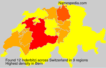 Surname Inderbitzi in Switzerland Surname Inderbitzi in Switzerland
