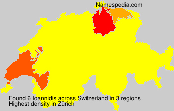 Surname Ioannidis in Switzerland