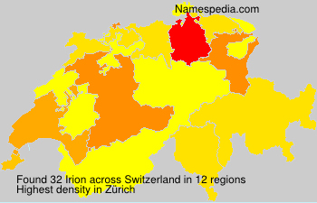 Surname Irion in Switzerland Surname Irion in Switzerland