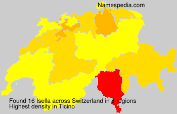 Surname Isella in Switzerland Surname Isella in Switzerland