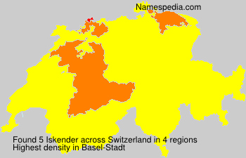 Surname Iskender in Switzerland Surname Iskender in Switzerland