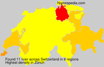 Surname Ivan in Switzerland