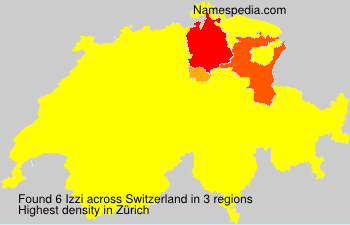 Surname Izzi in Switzerland Surname Izzi in Switzerland