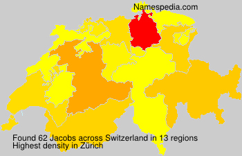 Surname Jacobs in Switzerland Surname Jacobs in Switzerland