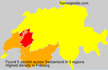 Surname Jacolet in Switzerland Surname Jacolet in Switzerland