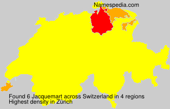 Surname Jacquemart in Switzerland Surname Jacquemart in Switzerland