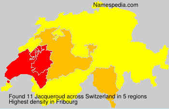 Surname Jacqueroud in Switzerland Surname Jacqueroud in Switzerland