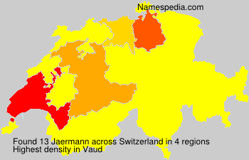 Surname Jaermann in Switzerland Surname Jaermann in Switzerland