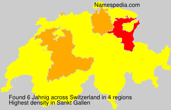 Surname Jahnig in Switzerland Surname Jahnig in Switzerland