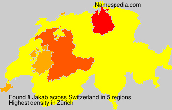 Surname Jakab in Switzerland