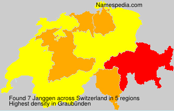 Surname Janggen in Switzerland Surname Janggen in Switzerland