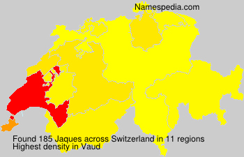 Surname Jaques in Switzerland Surname Jaques in Switzerland