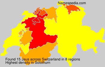 Surname Jaus in Switzerland Surname Jaus in Switzerland