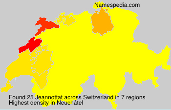 Surname Jeannottat in Switzerland Surname Jeannottat in Switzerland