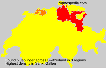 Surname Jeblinger in Switzerland Surname Jeblinger in Switzerland