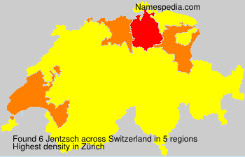 Surname Jentzsch in Switzerland