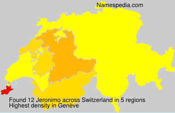 Surname Jeronimo in Switzerland