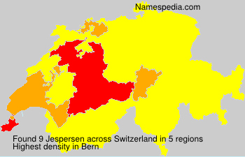 Surname Jespersen in Switzerland Surname Jespersen in Switzerland