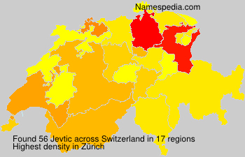 Surname Jevtic in Switzerland Surname Jevtic in Switzerland