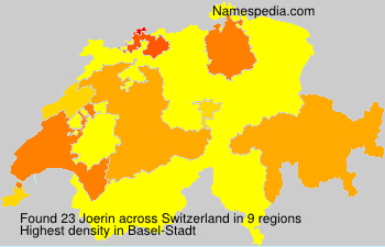 Surname Joerin in Switzerland Surname Joerin in Switzerland
