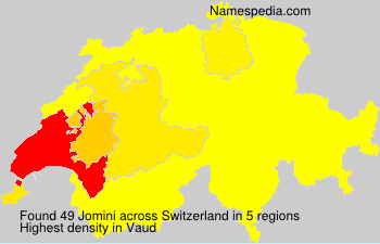 Surname Jomini in Switzerland Surname Jomini in Switzerland