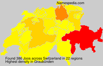 Surname Joos in Switzerland