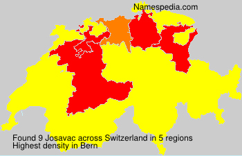 Surname Josavac in Switzerland Surname Josavac in Switzerland