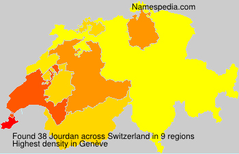 Surname Jourdan in Switzerland Surname Jourdan in Switzerland