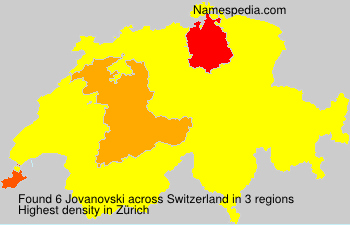 Surname Jovanovski in Switzerland Surname Jovanovski in Switzerland