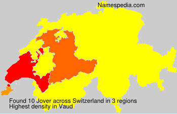Surname Jover in Switzerland Surname Jover in Switzerland