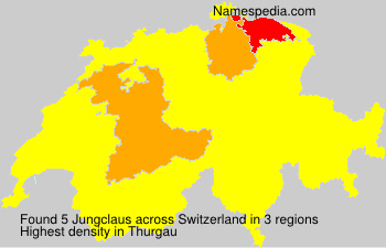 Surname Jungclaus in Switzerland Surname Jungclaus in Switzerland