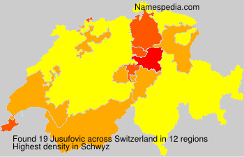 Surname Jusufovic in Switzerland