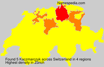 Surname Kaczmarczyk in Switzerland Surname Kaczmarczyk in Switzerland