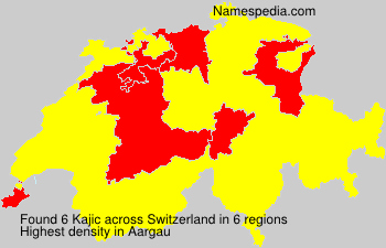 Surname Kajic in Switzerland Surname Kajic in Switzerland