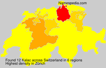Surname Kalac in Switzerland Surname Kalac in Switzerland