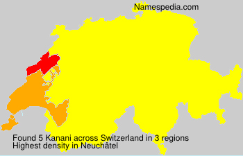 Surname Kanani in Switzerland